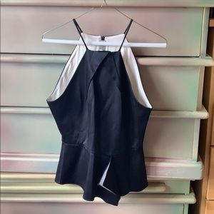 Roland Mouret black gala blouse